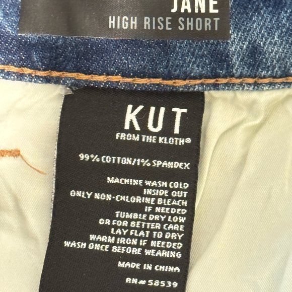 Kut from the Cloth Jane High Rose Denim Shorts 8 - Picture 3 of 5
